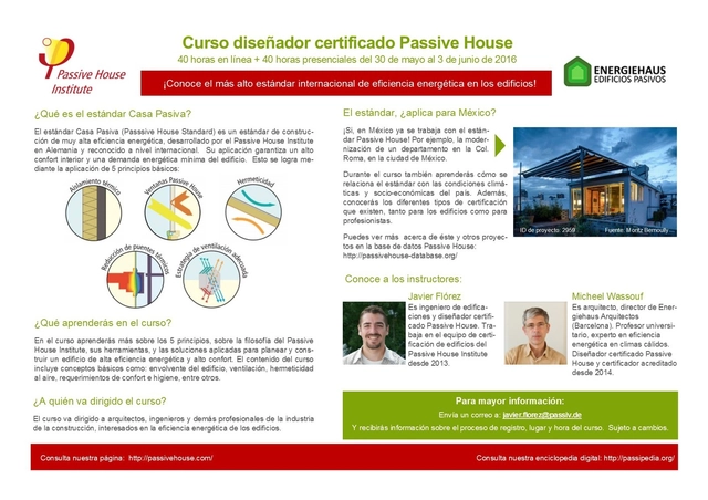 Curso 'Diseñador Certificado Passivhaus' / Ciudad de México - Imagen Principal