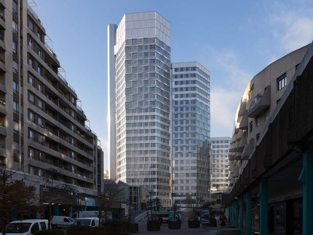 The Pont de Sèrves Towers – Citylights Renovation / Dominique Perrault Architecture - Renovation, Facade, Cityscape