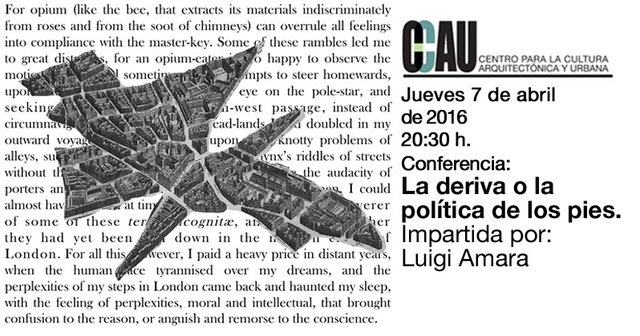 Conferencia CCAU 'La deriva o la política de los pies' por Luigi Amara / Guadalajara - Imagen Principal