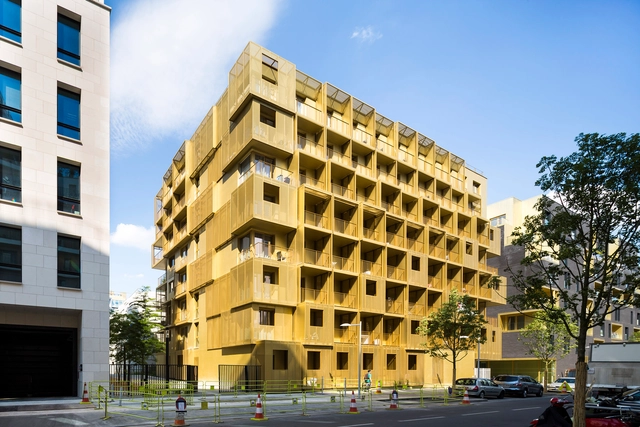 Golden Cube  / Hamonic + Masson & Associés - Dorms, Facade