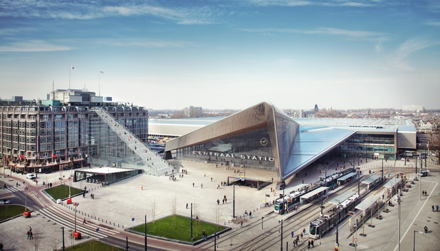 MVRDV instalará una escalera de 180 escalones afuera de la Estación Central de Rotterdam - Imagen Principal
