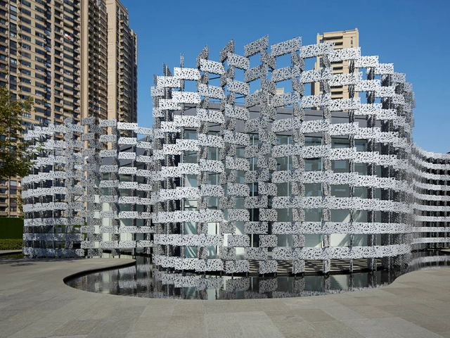 Kengo Kuma presenta galería de arte de aluminio en China - Imagen Principal