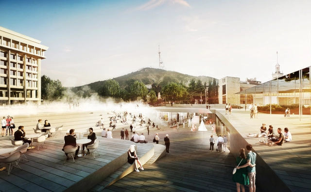 GRAFT gana concurso para diseñar la Plaza de las Rosas en Georgia - Imagen Principal
