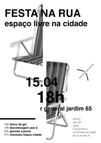 Escola da Cidade encerra o XI Seminário Internacional  Espaço Livre na Cidade com palestras e festa na rua - Imagem de Destaque