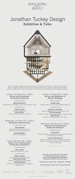 Building on the Built - Talks to Coincide with an Exhibition of Work by Jonathan Tuckey Design - Featured Image