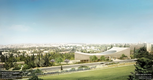 Herzog & de Meuron comparten nuevas imágenes de la Biblioteca Nacional de Israel - Imagen Principal