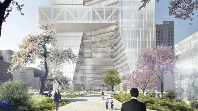 Primer rascacielos de OMA en Tokio abrirá sus puertas en 2022 - Imagen Principal