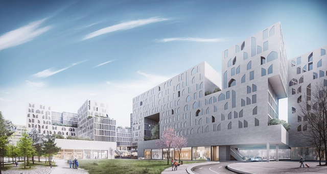 AGi architects y Shift Process Practice obtienen segundo lugar por proyecto mixto en Irán - Retail, Fachada