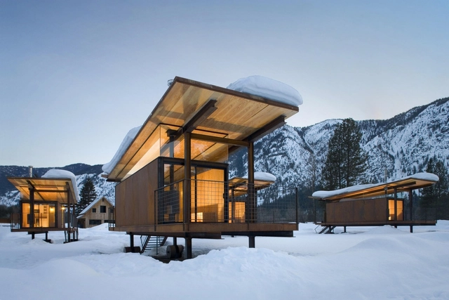 Rolling Huts / Olson Kundig - Cabañas & Lodges
