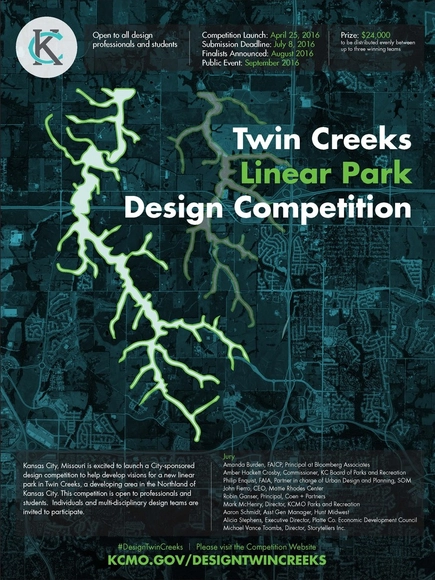 Twin Creeks Linear Park Design Competition - Featured Image