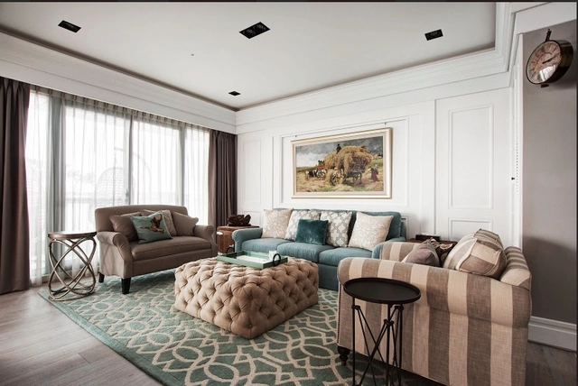 复古情怀美式古典宅 / 杰宸室内设计 - 别墅室内