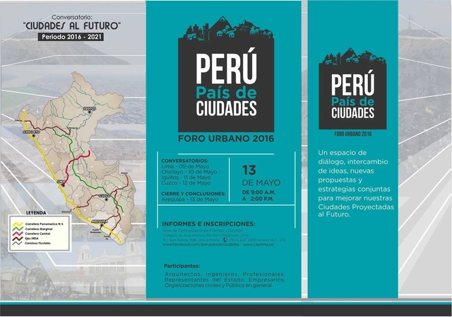 Conversatorios: "Ciudades al Futuro" / Lima, Chiclayo, Iquitos, Cusco y Arequipa - Imagen Principal