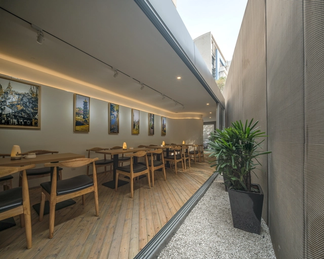 Chimney Café / GOA - Coffee Shop, Facade, Table, Chair