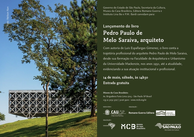 MCB promove o lançamento do livro "Pedro Paulo de Melo Saraiva, arquiteto" - Imagem de Destaque