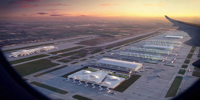 Zaha Hadid Architects e HOK repensam o futuro do aeroporto Heathrow em Londres - Imagem de Destaque