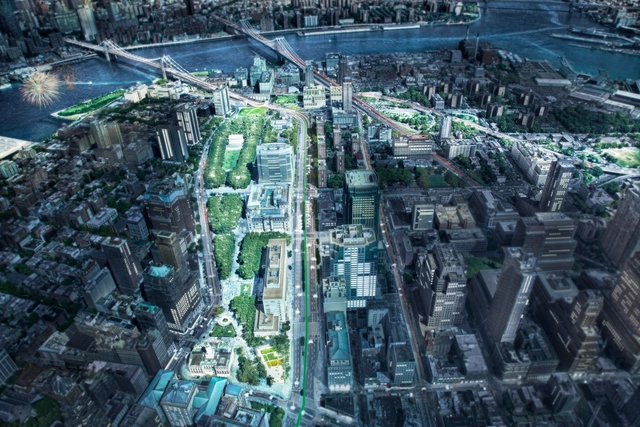 WXY propone 200 mil metros cuadrados de espacio público para Brooklyn - Imagen Principal