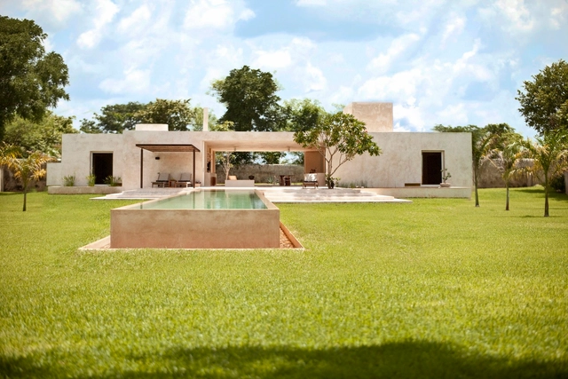 Casa Sisal - Hacienda Sac Chich / Reyes Ríos + Larraín Arquitectos - Casas, Jardín, Fachada