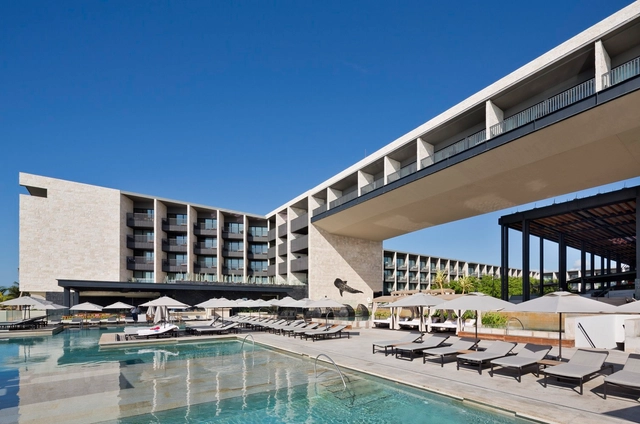 Hotel Grand Hyatt Playa del Carmen / Sordo Madaleno Arquitectos - Hoteles, Fachada, Fijación Vigas