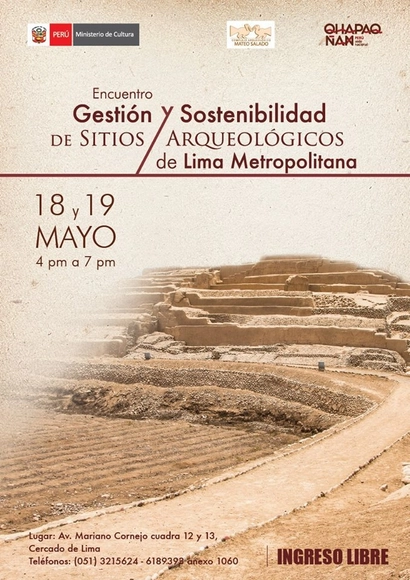 Encuentro: Gestión y sostenibilidad de sitios arqueológicos de Lima Metropolitana / Huaca Mateo Salado - Imagen Principal