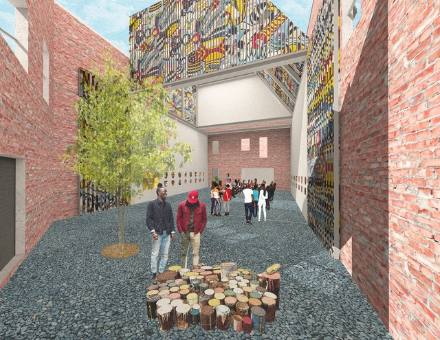 LOHA divulga projeto de restauro do African Bead Museum em Detroit - Imagem de Destaque