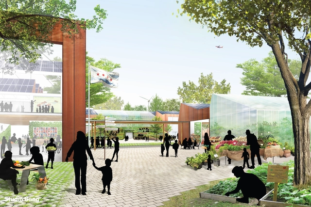 Gang 建筑工作室为芝加哥全球公民学院设计的可持续性发展健康项目 - 主图