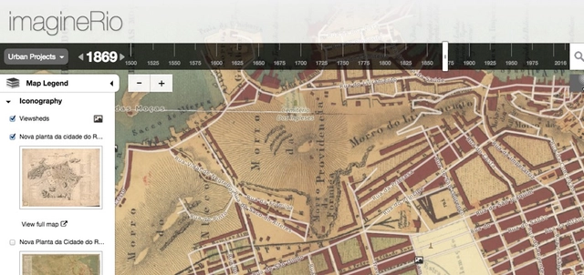 Rice University cria mapa interativo que mostra a evolução do Rio de Janeiro de 1500 até hoje - Imagem de Destaque