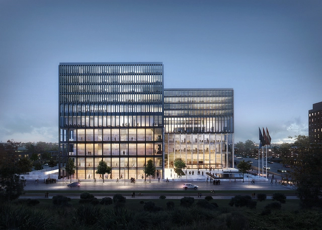 KAAN Architecten vence concurso para projetar o novo Tribunal de Amsterdã - Imagem de Destaque