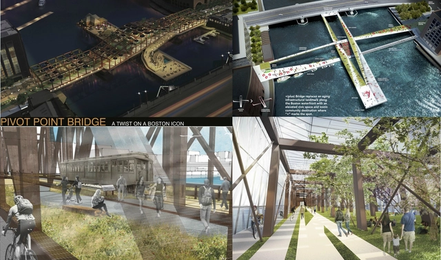 Boston Society of Architects Announces Northern Avenue Bridge Ideas Competition Winners - Featured Image