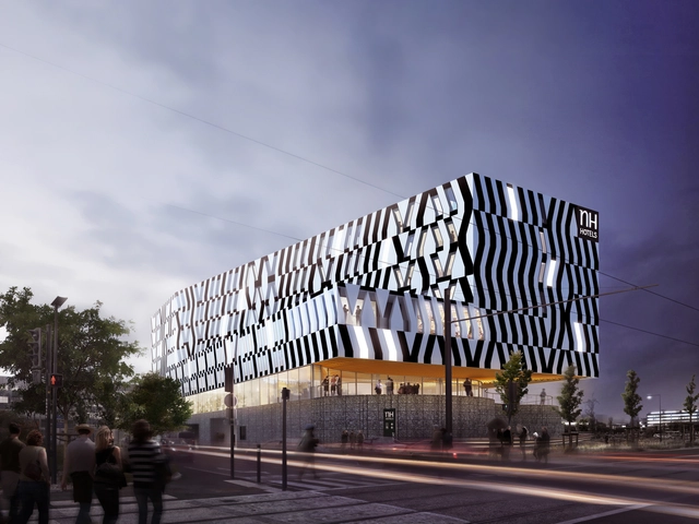 Design revealed for NH hotel in Toulouse Blagnac airport / atelier d'architecture King Kong - Hotels, Facade