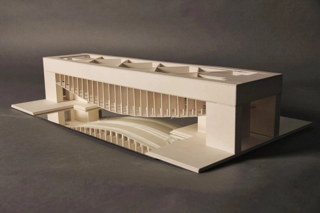 AD Classics: Palazzo dei Congressi / Louis Kahn - Government , Facade, Table