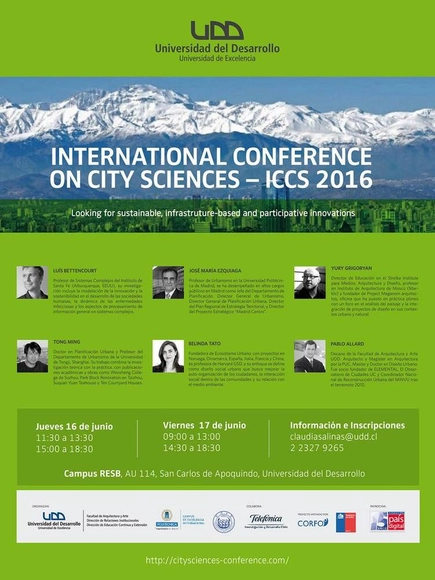 International Conference in City Sciences / Santiago de Chile - Imagen Principal