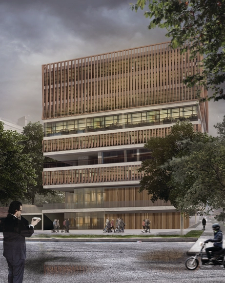 Juan Jacobo Molina + Andrea Mozzato + Tomás Santacruz, finalistas en concurso de nueva sede UNIANDINOS - Edificio De Oficinas