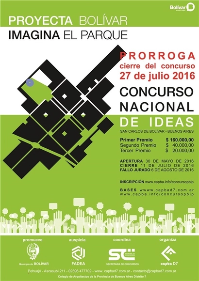 Concurso Nacional de Ideas: Proyectá Bolívar, Imaginá el Parque / Provincia de Bs.As. - Imagen Principal