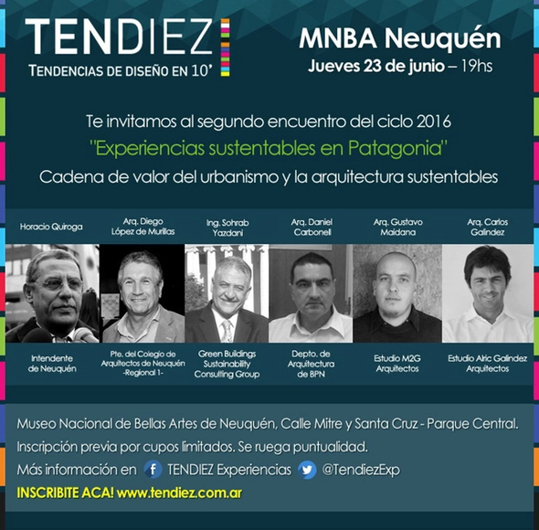 Ciclo Tendiez 2016: II Encuentro - Experiencias Sustentables en Patagonia / Neuquén - Imagen Principal