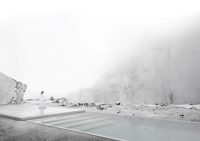 Projeto vencedor do concurso internacional Carrara Thermal Baths / Luiz Eduardo Lupatini - Costa
