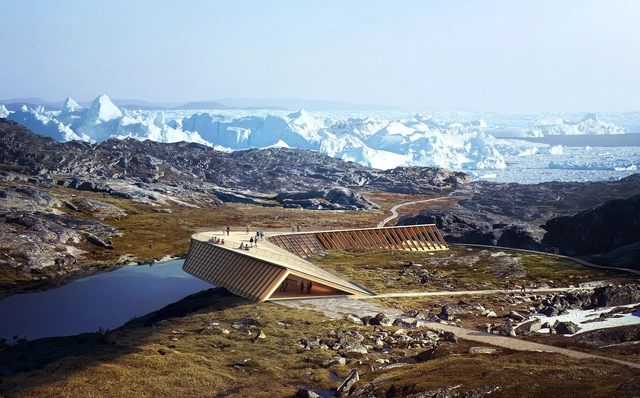 Dorte Mandrup Arkitekter事务所被委托设计格陵兰冰峡湾观景台 - 主图