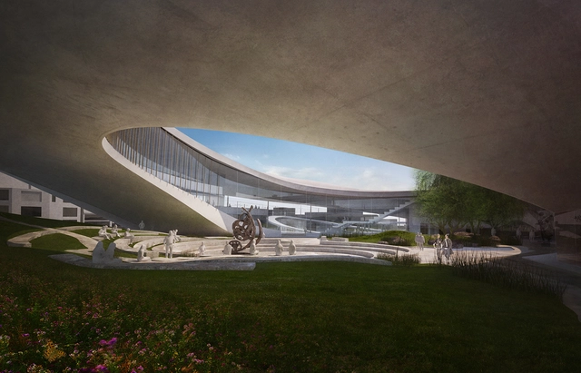 Matteo Cainer Architects 为韩国顺天艺术平台竞赛的方案 "Open Gate"  - 主图