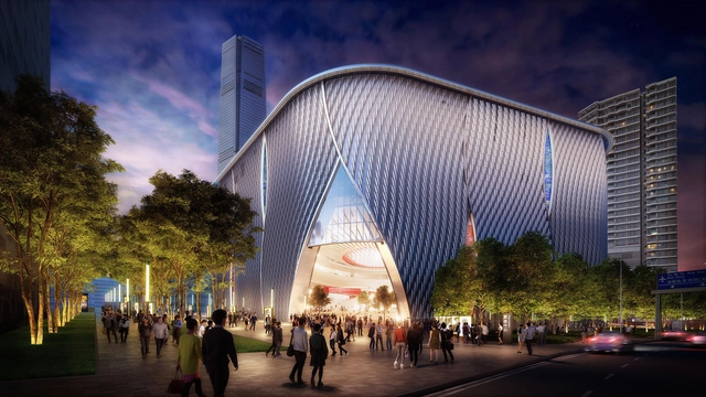 Xiqu Centre / Bing Thom Architects + Ronald Lu & Partners - Facade, Arch, Cityscape