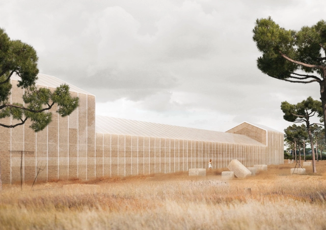 Georges Batzios Architects propone un centro cultural revestido completamente de paja - Imagen Principal