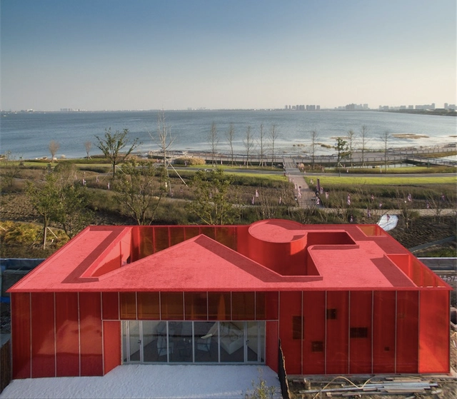 Instant Red / Wutopia Lab - Showroom, Facade, Coast