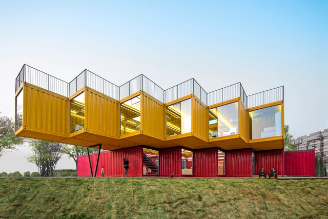 Pavilhão de Container / People's Architecture - Pavilhão 