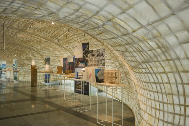 A21studio 从蚕茧获得灵感，用竹子和纸制作展亭 - 主图