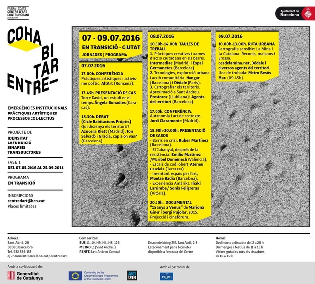 Jornadas 'Transición – Ciudad' en Barcelona - Imagen Principal