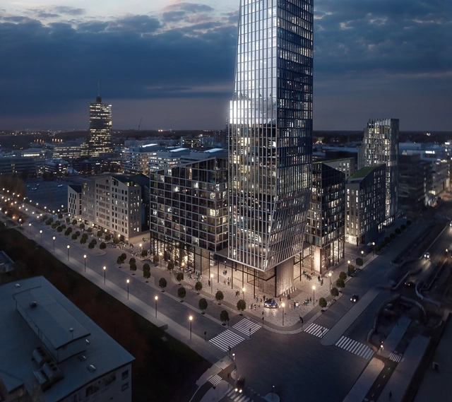 Dreem Arkitekter's Mixed-Use Plan Includes Stockholm's Tallest Tower - Facade, Cityscape