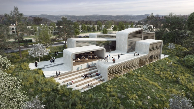 Neuman Hayner Architects Designs Conservatory in Israel Inspired by the Lines in Sheet Music  - Featured Image