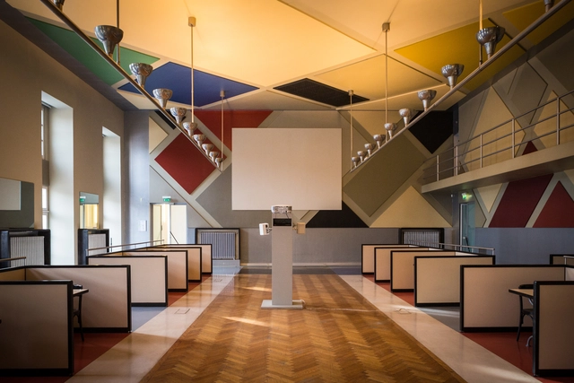 AD Classics: Café l'Aubette / Theo van Doesburg - Interior Design, Kitchen, Facade, Chair