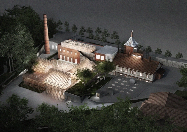 Mailitis A.I.I.M. Transforms Old Brewery in Latvia Into Science and Arts Hub - Garden, Facade