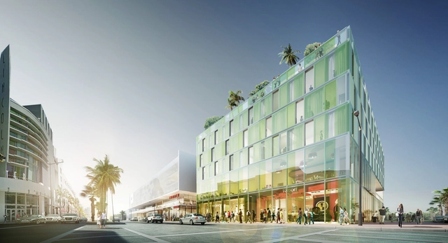 Perkins+Will 设计的迈阿密海滩“玻璃棱镜”大楼 - 主图