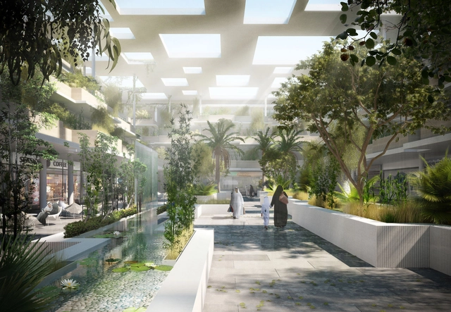 Nabil Gholam Architects Propose Unusual "Art Oasis" in Saudi Arabia - Garden, Facade