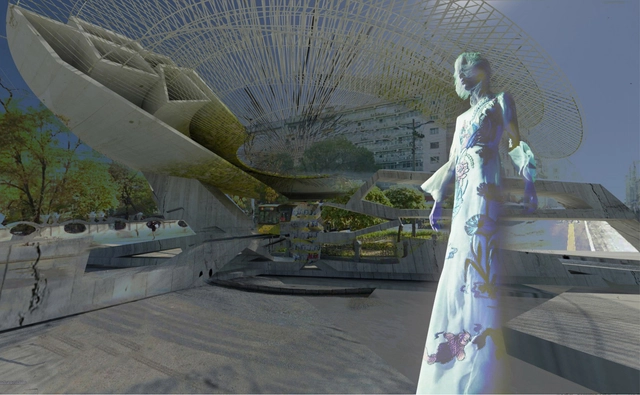 Margot Krasojevic Proposes Trolleybus Garden that Generates Electricity From the Movement of Vehicles - Featured Image